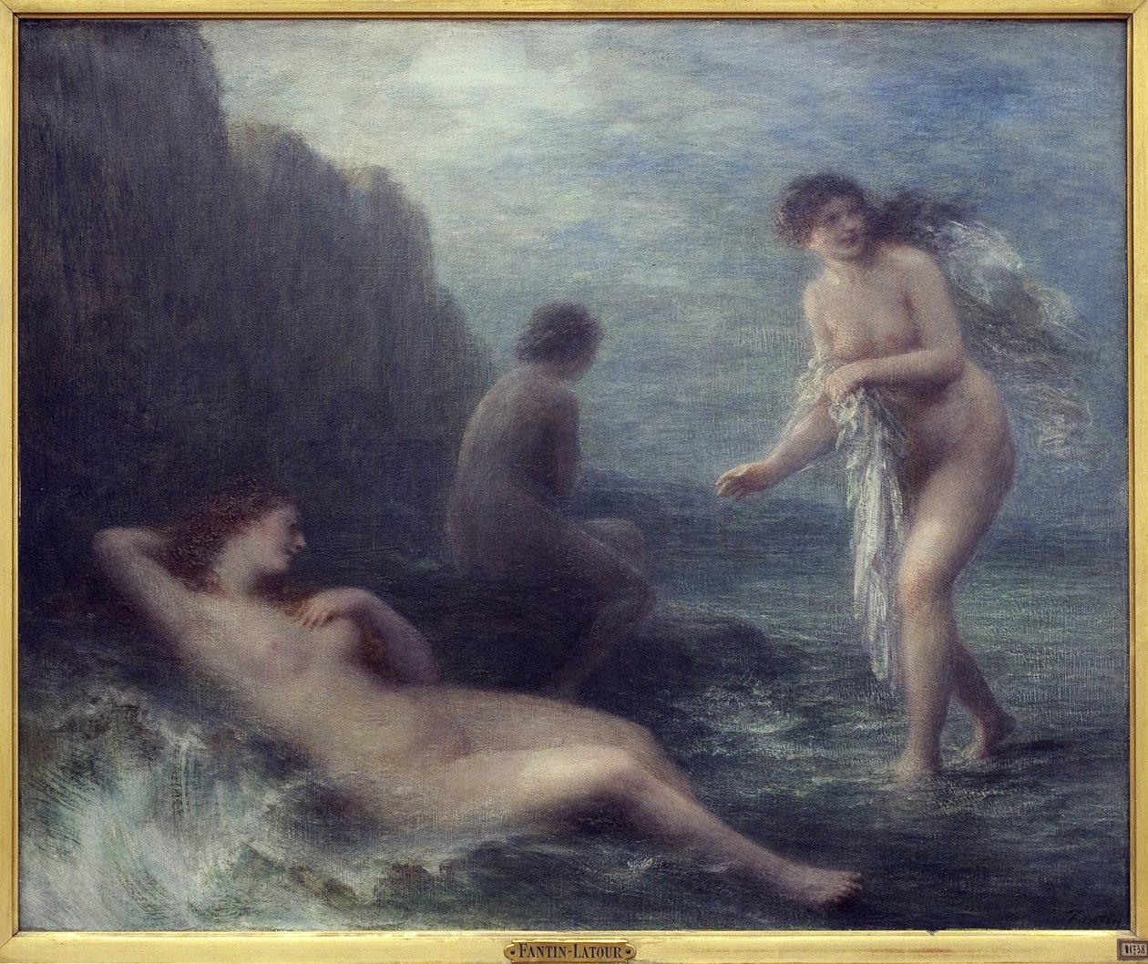 Deniz yoluyla. Henri Fantin Latour (1836-1904), Tuval Üzerine Yağlıboya Tablo by Ignace Henri Jean Fantin Latour