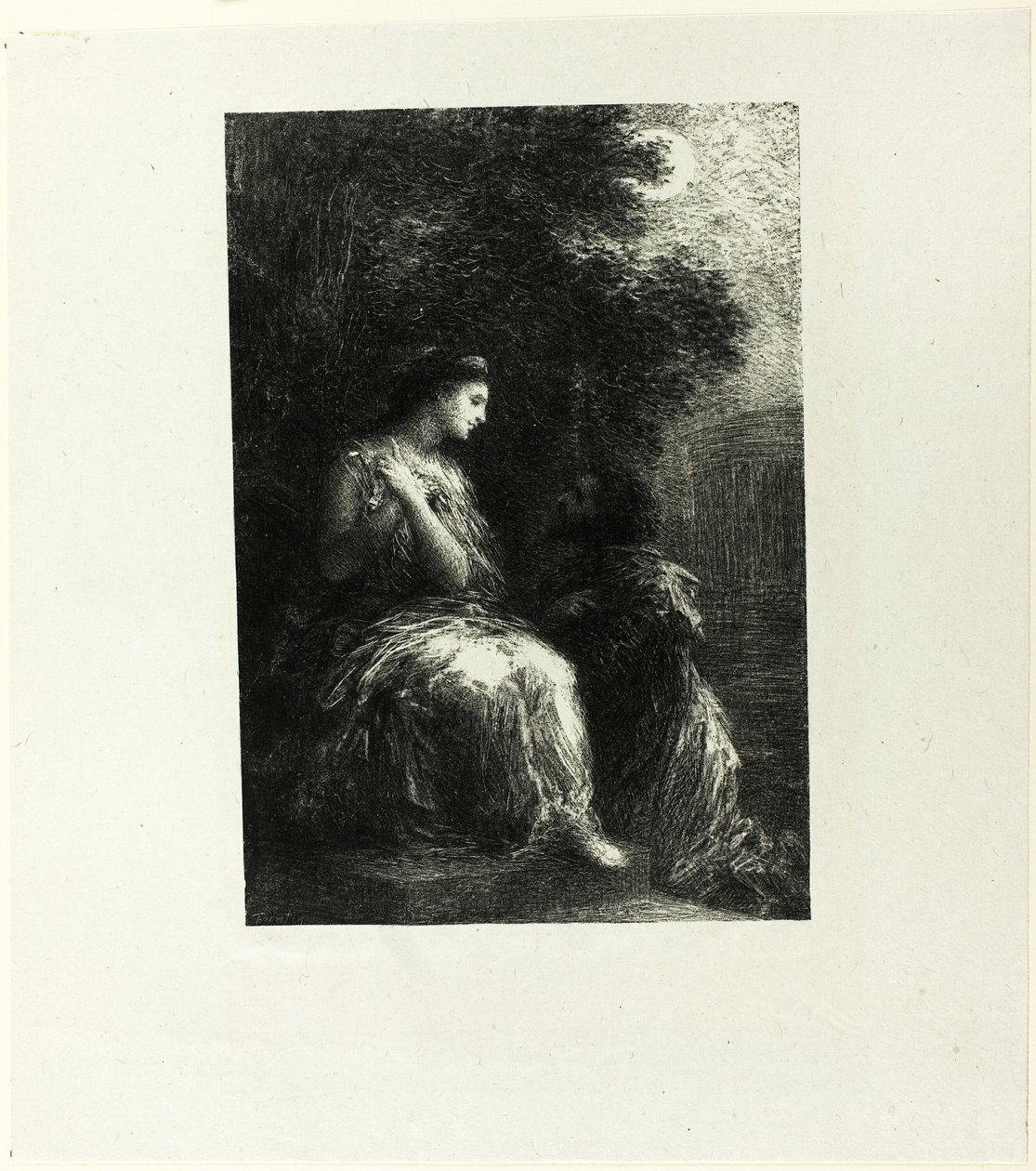 Truva atlarının düeti, yedinci levha by Ignace Henri Jean Fantin Latour
