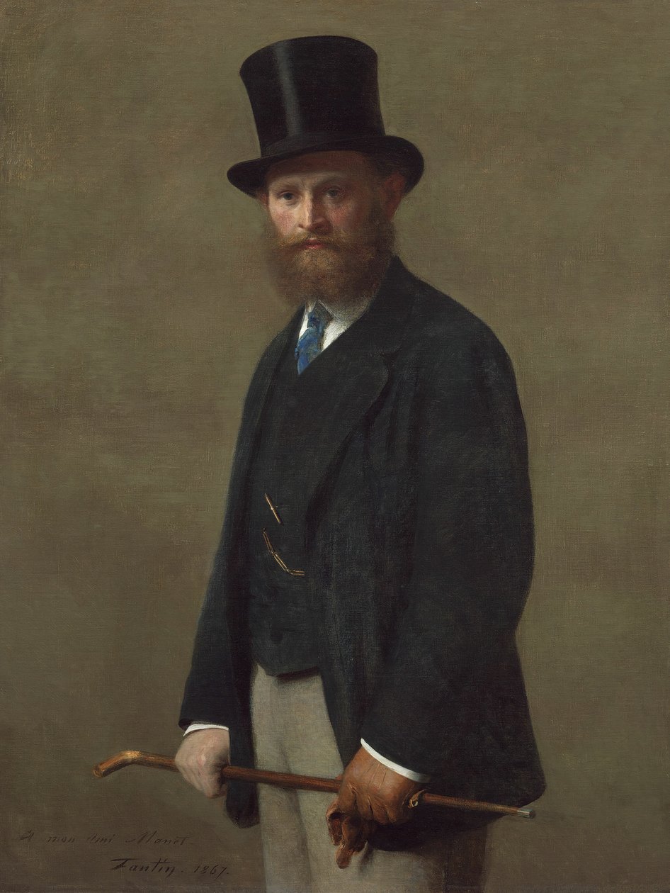 Edouard Manet, 1867. by Ignace Henri Jean Fantin Latour