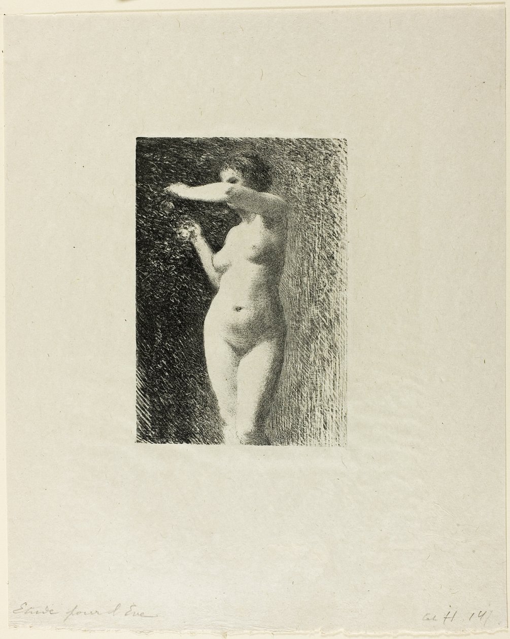 Havva için Etüt by Ignace Henri Jean Fantin Latour