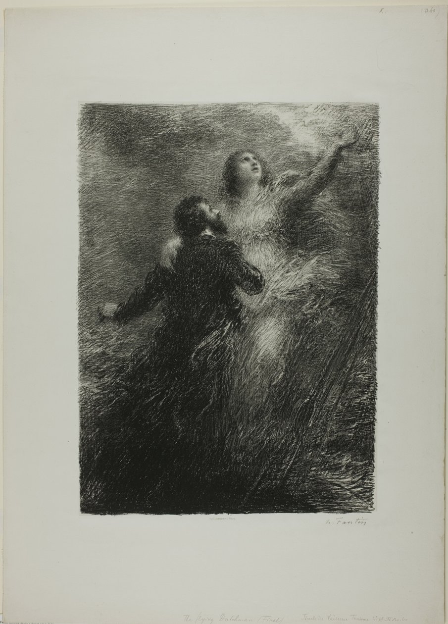 Uçan Hollandalı Finali, ikinci plaka by Ignace Henri Jean Fantin Latour