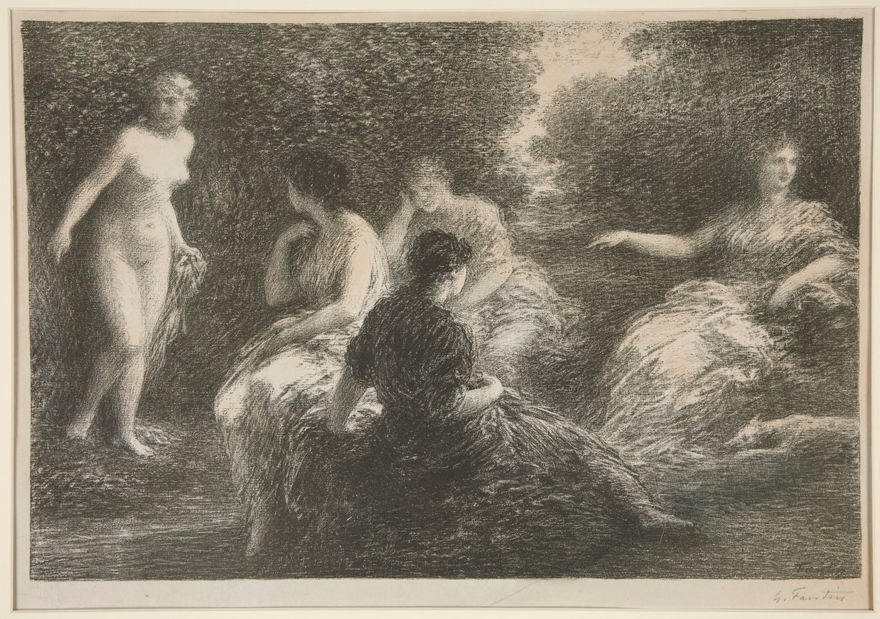 beş peri by Ignace Henri Jean Fantin Latour