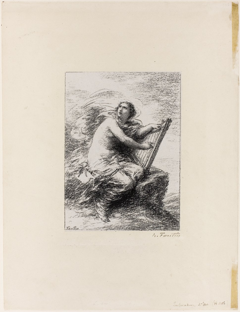 İlham, ilk plaka by Ignace Henri Jean Fantin Latour