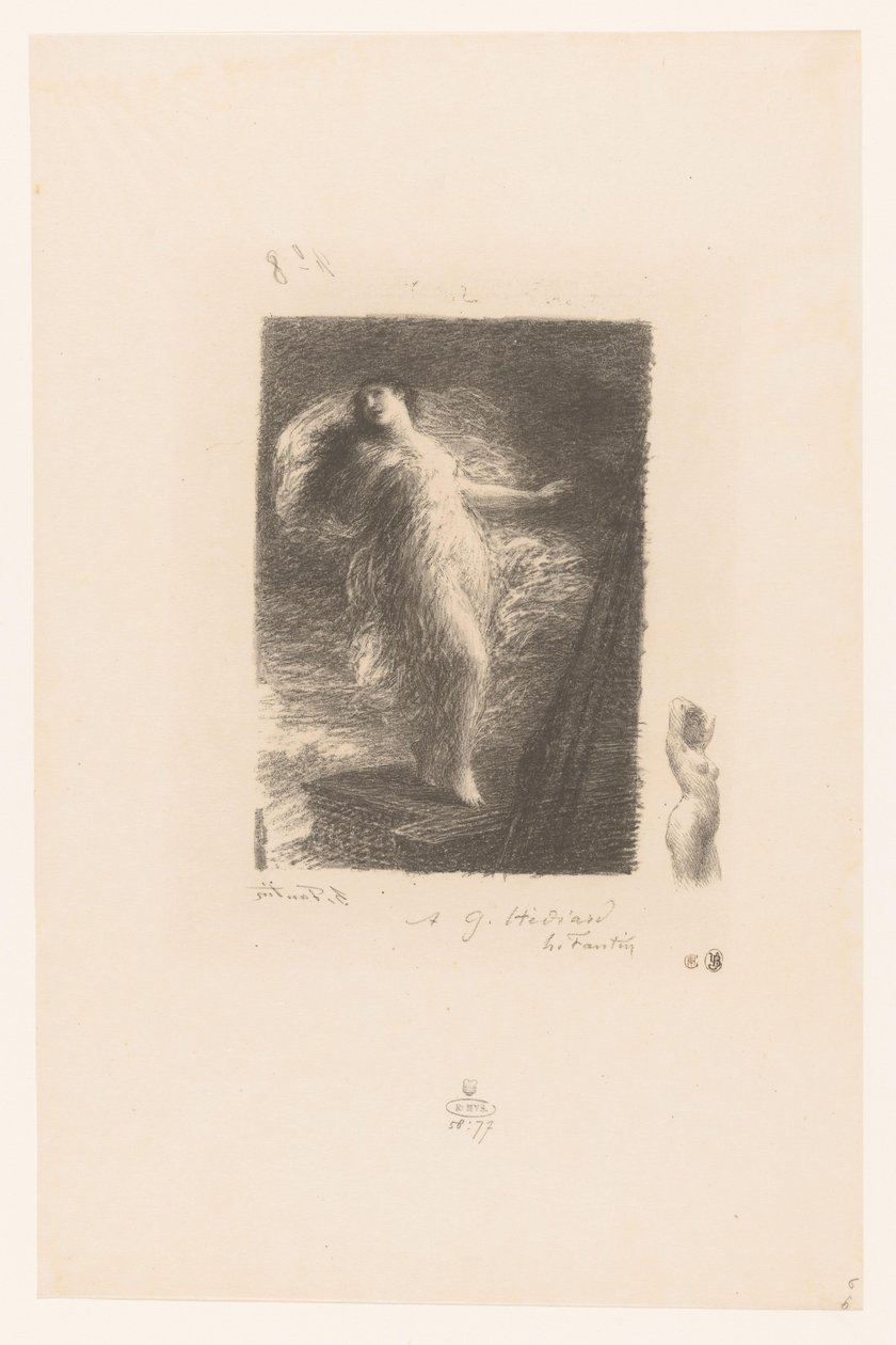 Jonge vrouw uit Taranto valt van de boeg van een schip genç Tarentine Elegy XX (Eski tarzda) Gedichten van André Chénier (dizi adı) André Chénier