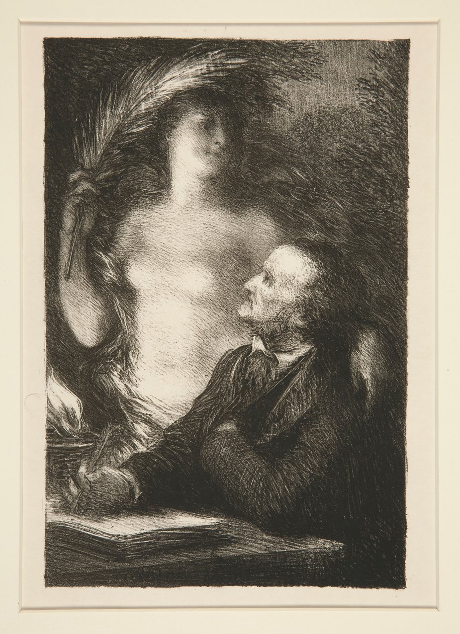 La Muse (Muse) by Ignace Henri Jean Fantin Latour