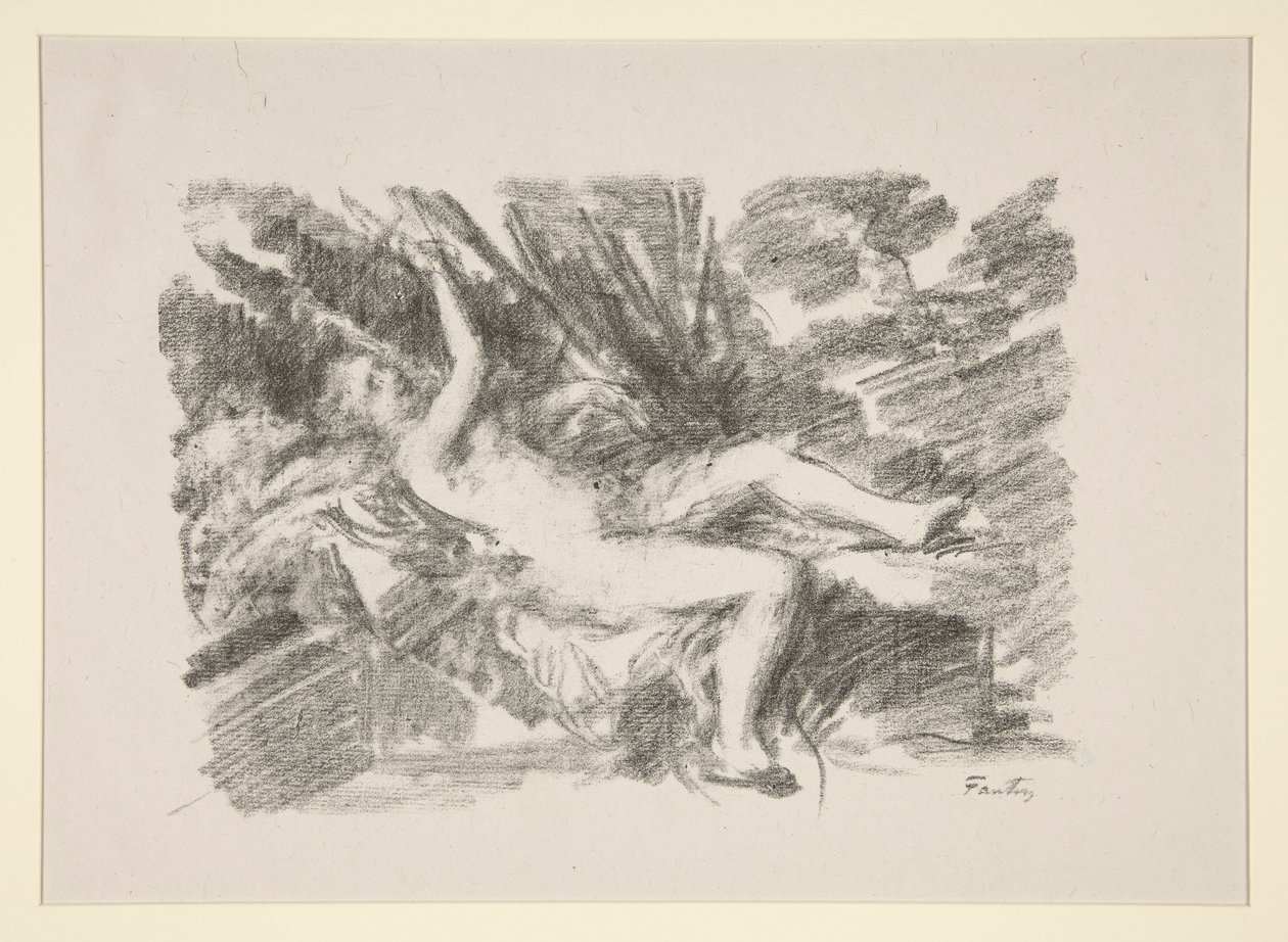 alarm by Ignace Henri Jean Fantin Latour