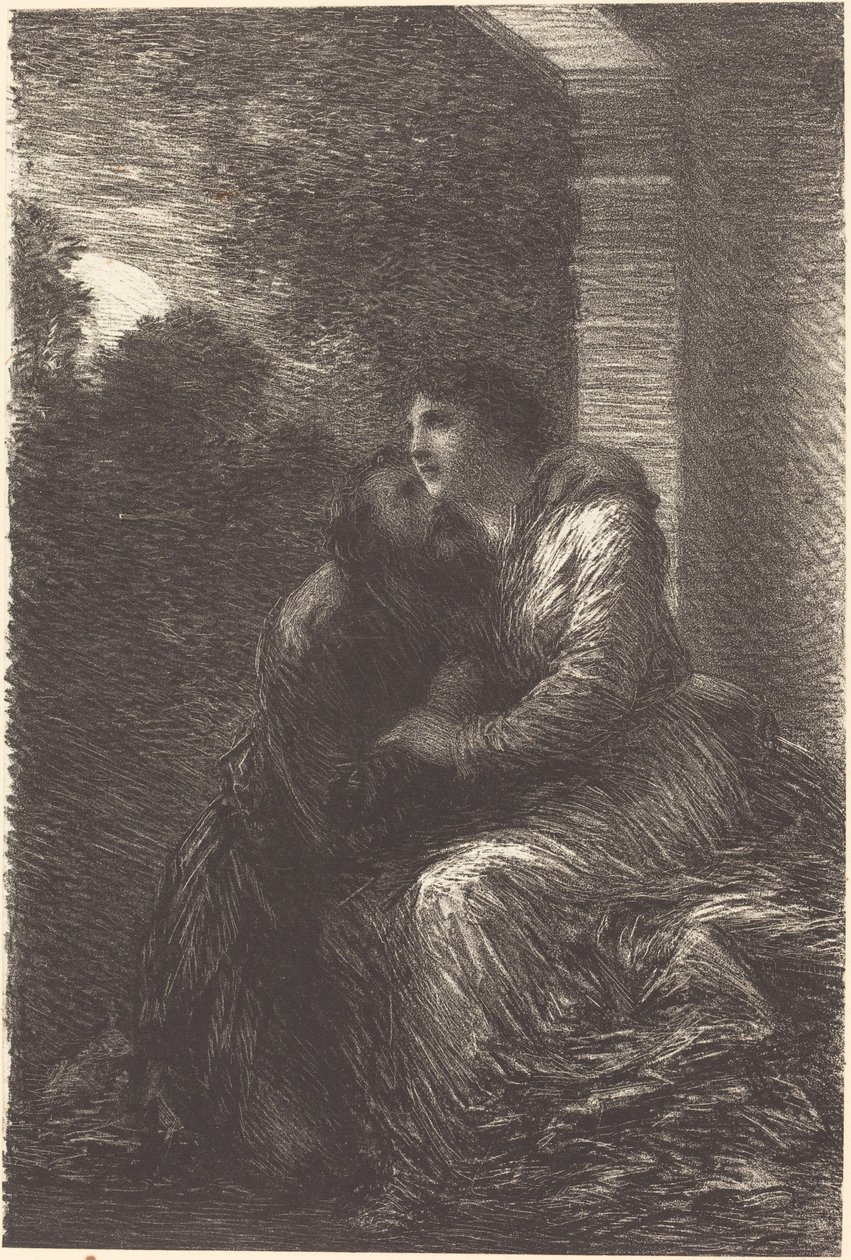 "Lohengrin"in III. Perdesinden Aşk Sahnesi by Ignace Henri Jean Fantin Latour