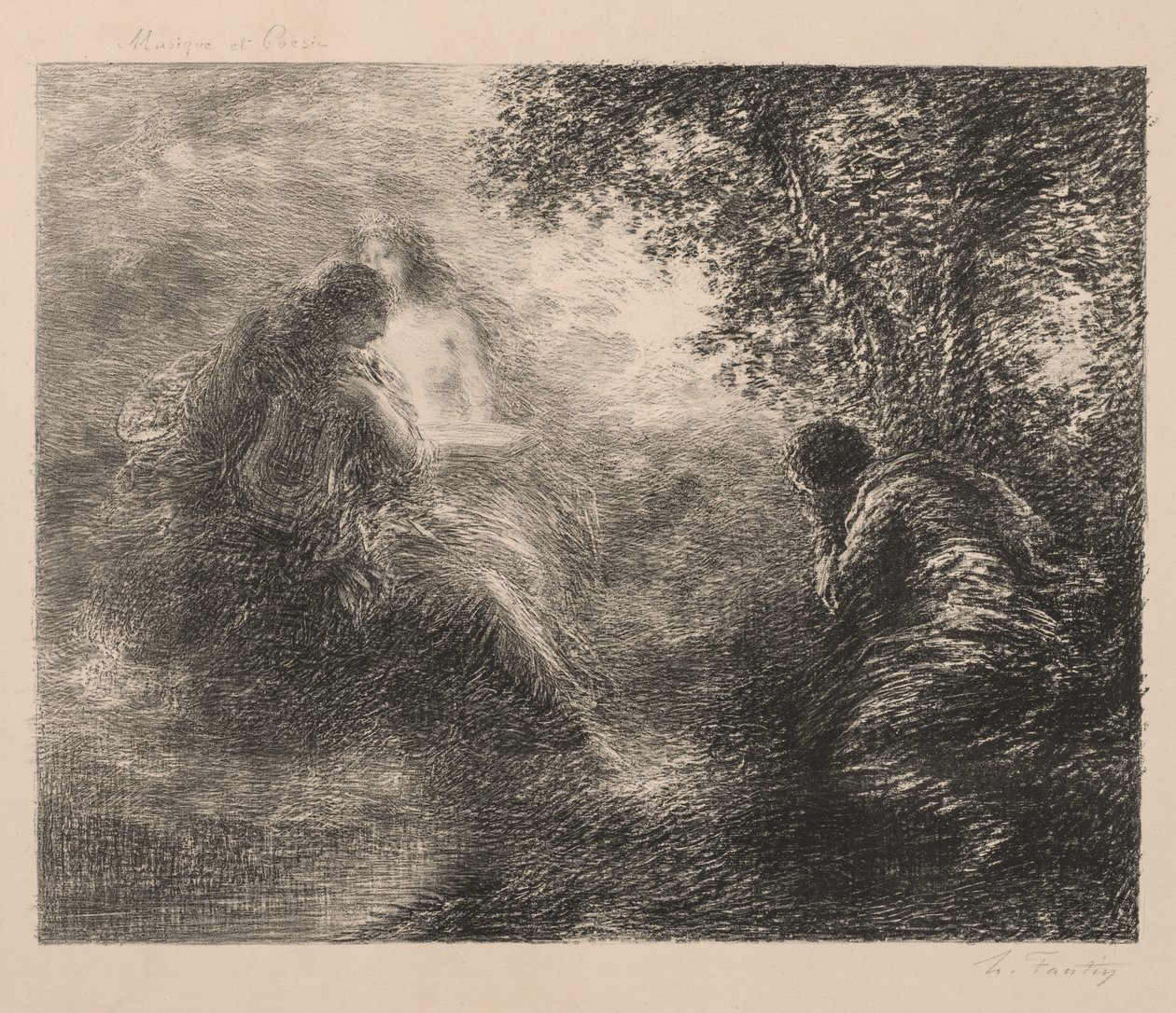Müzik ve Şiir by Ignace Henri Jean Fantin Latour
