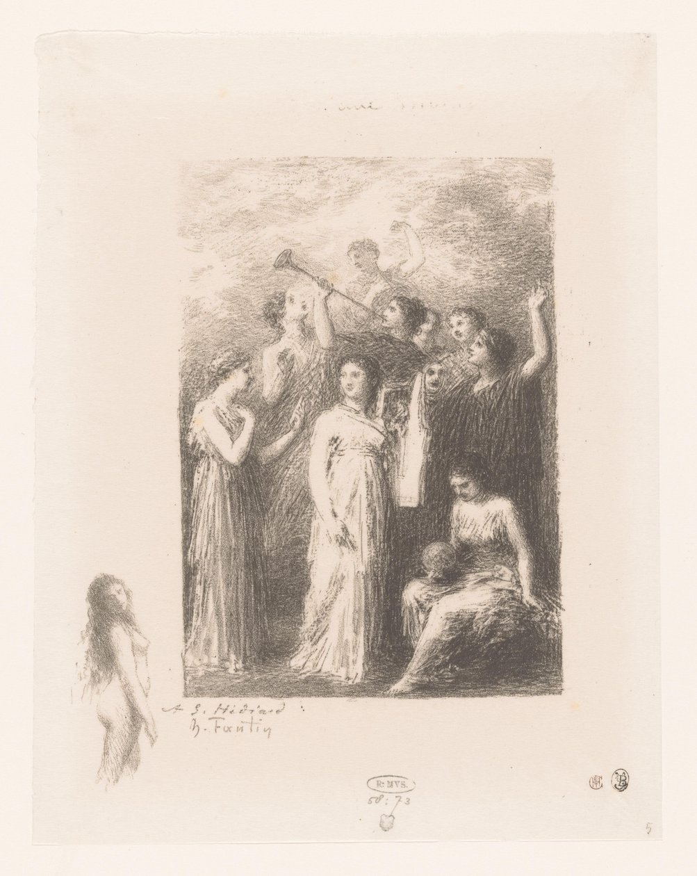 Negen müze van de Olympus Frontispiece: Kör Gedichten van André Chénier (dizi adı) André Chénier