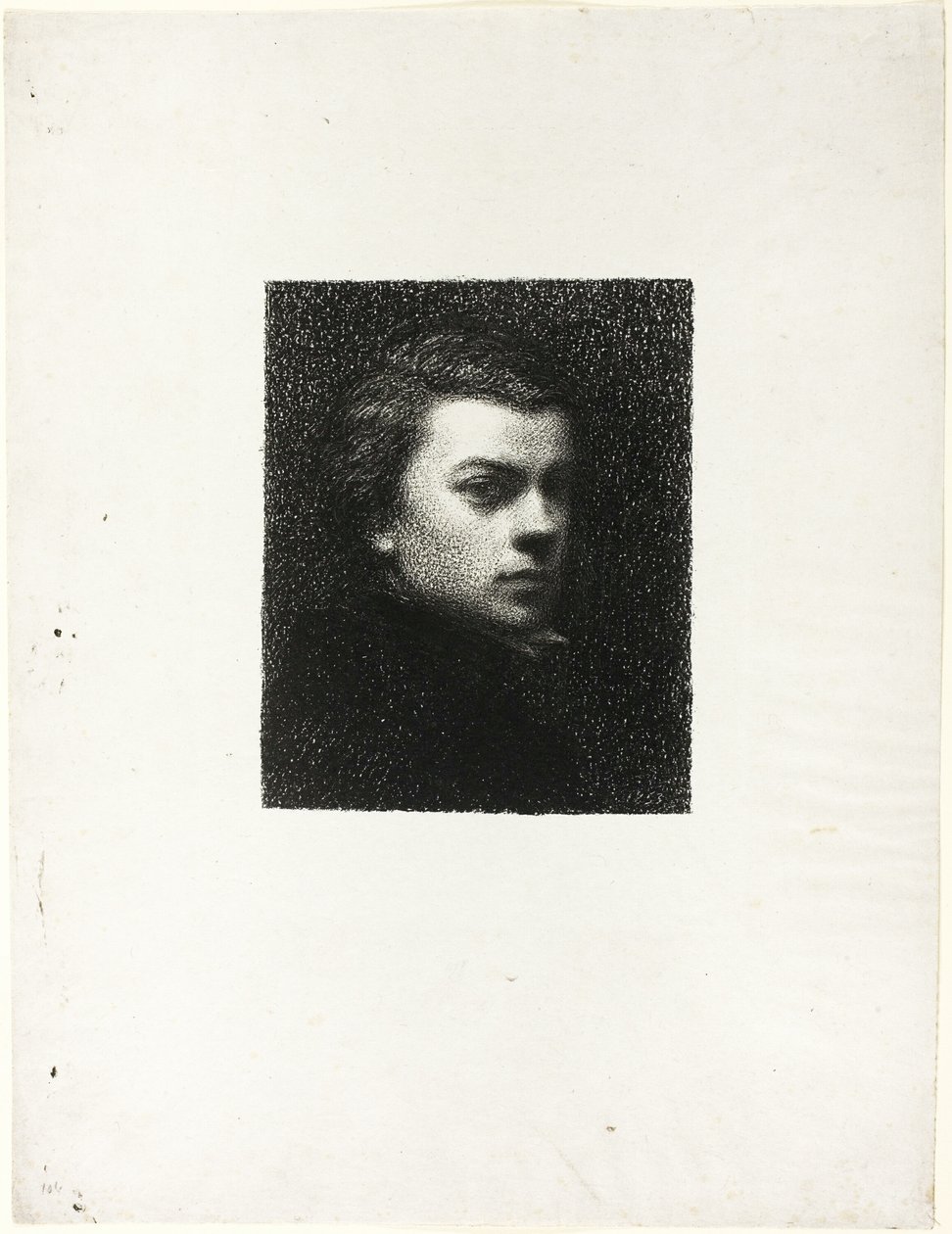 Sanatçının Onyedi Yaşındaki Portresi by Ignace Henri Jean Fantin Latour