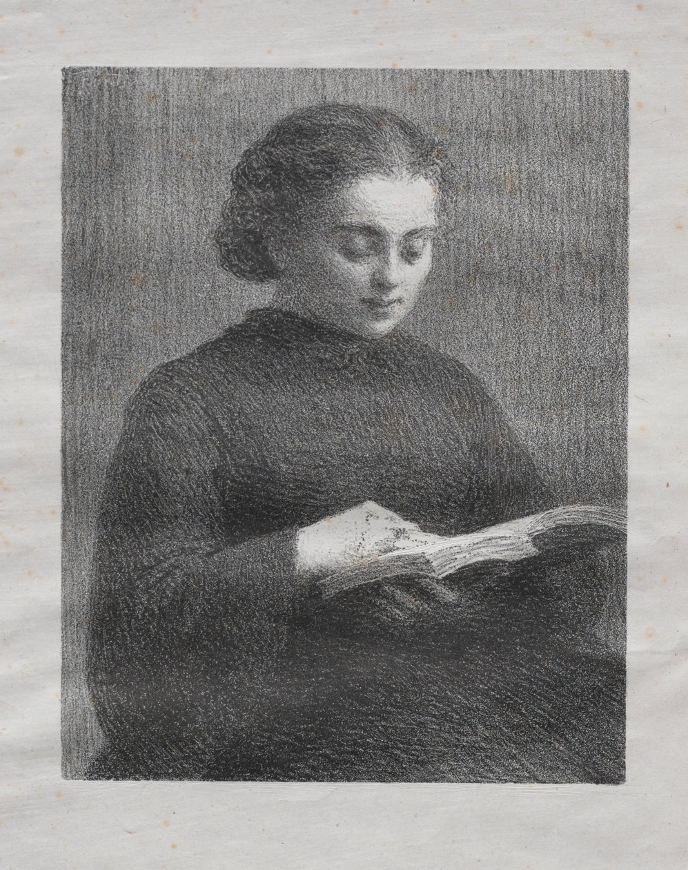 Okuma: Sanatçının Kız Kardeşinin Portresi by Ignace Henri Jean Fantin Latour