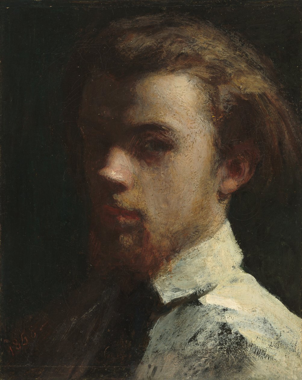 Otoportre, 1858. by Ignace Henri Jean Fantin Latour