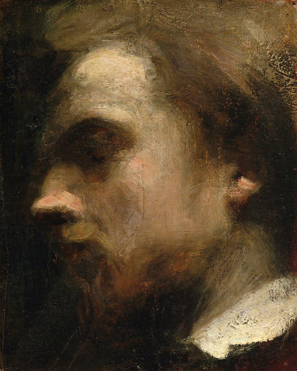 Otoportre, ca. 1858. by Ignace Henri Jean Fantin Latour