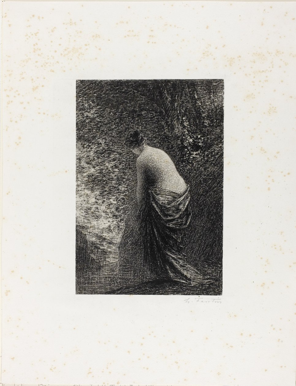 ayakta yüzücü by Ignace Henri Jean Fantin Latour