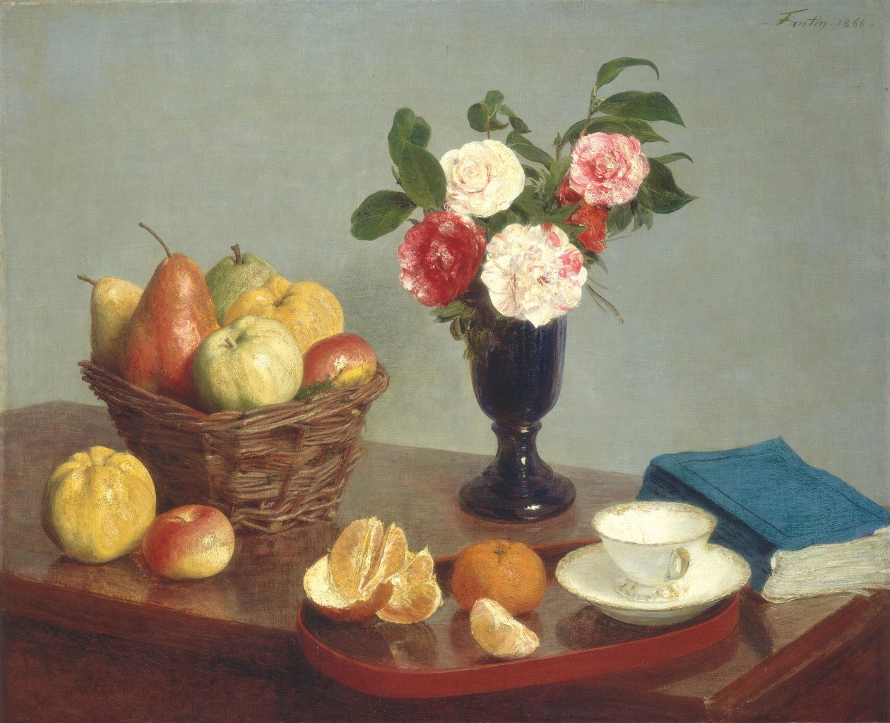 Natürmort by Ignace Henri Jean Fantin Latour