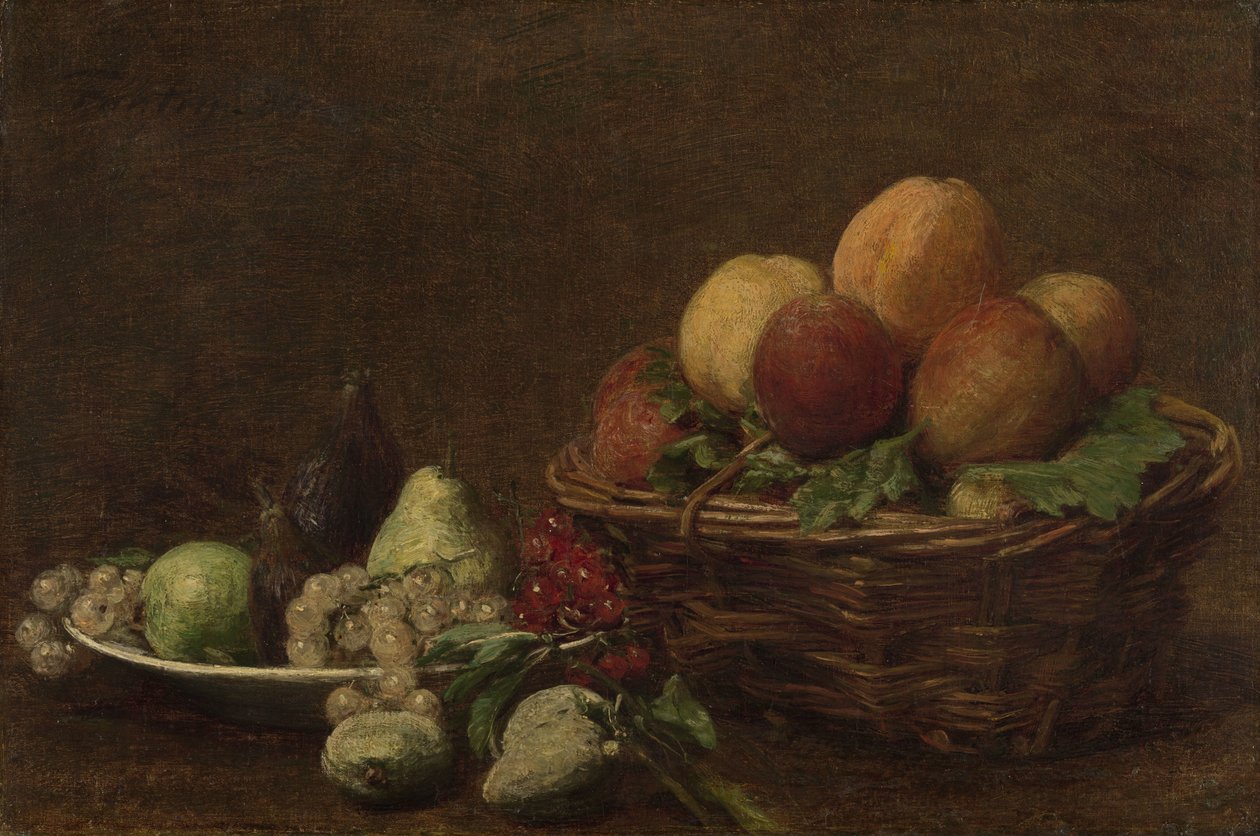 Meyveli Natürmort by Ignace Henri Jean Fantin Latour