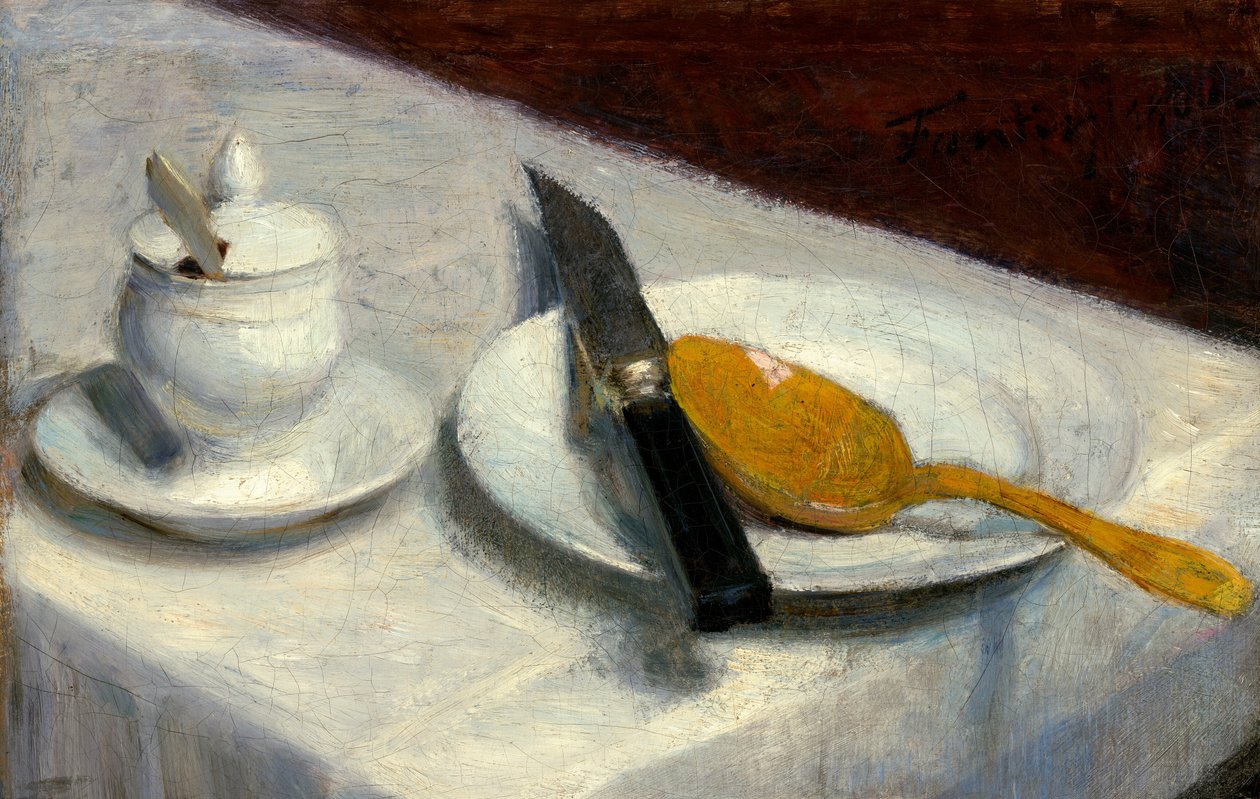 Hardallı Natürmort, 1860. by Ignace Henri Jean Fantin Latour