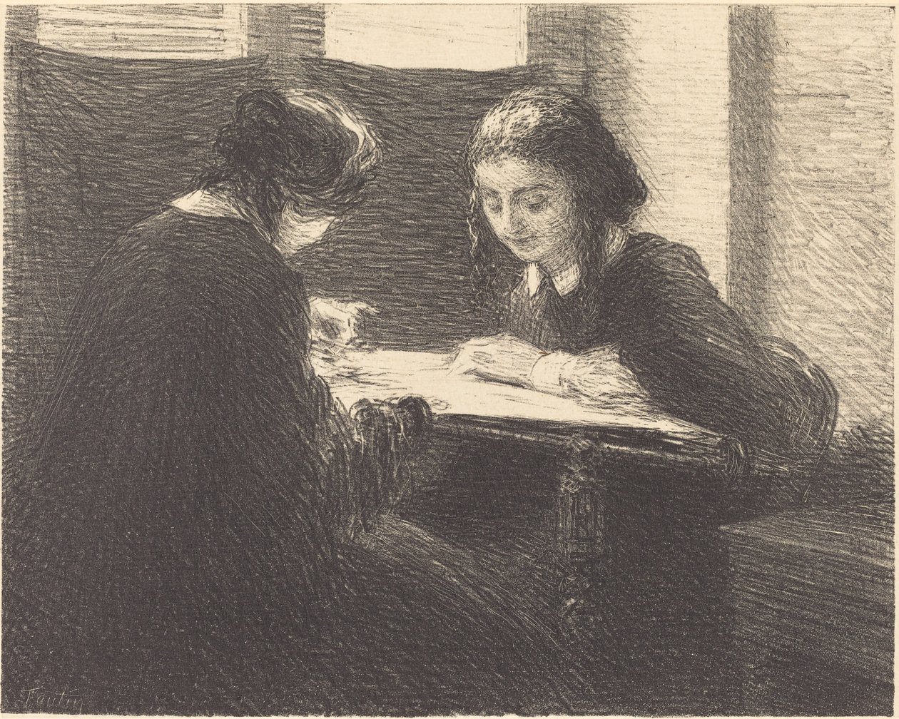 nakışçılar by Ignace Henri Jean Fantin Latour
