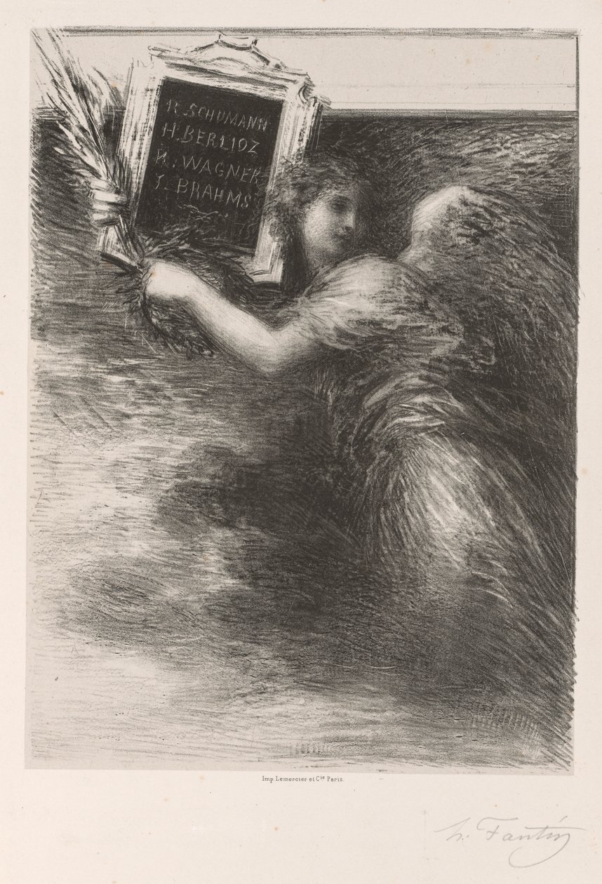 Müzik Dehası by Ignace Henri Jean Fantin Latour