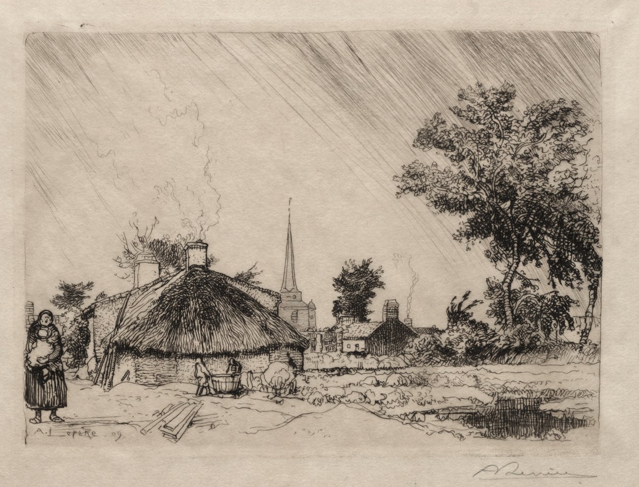 Duş: St. Jean-de-Monte by Ignace Henri Jean Fantin Latour