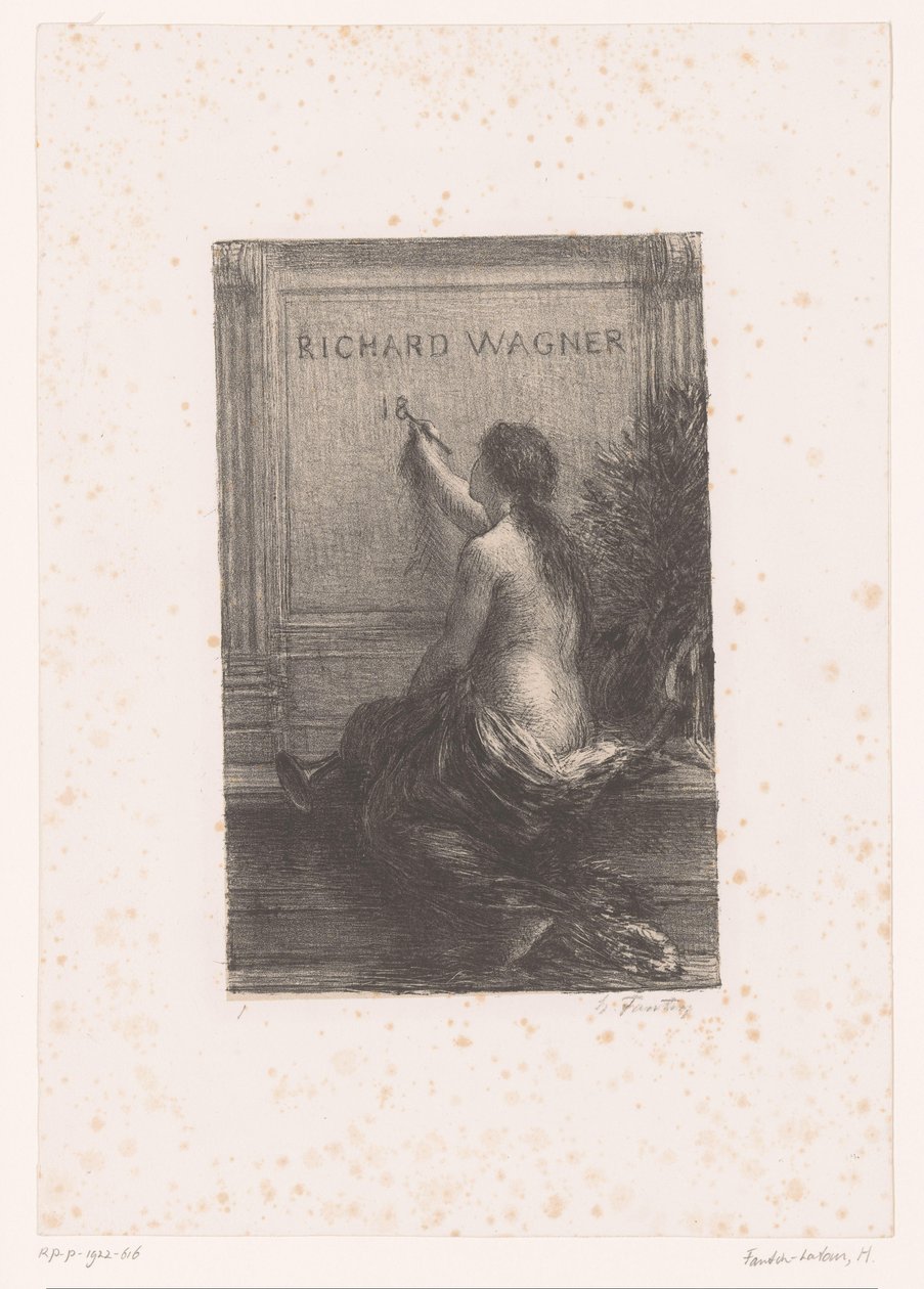 Başlık baskısı: Richard Wagner, sa vie et ses œuvres Richard Wagner (nesne üzerindeki başlık) Ölümsüzlük Richard Wagner