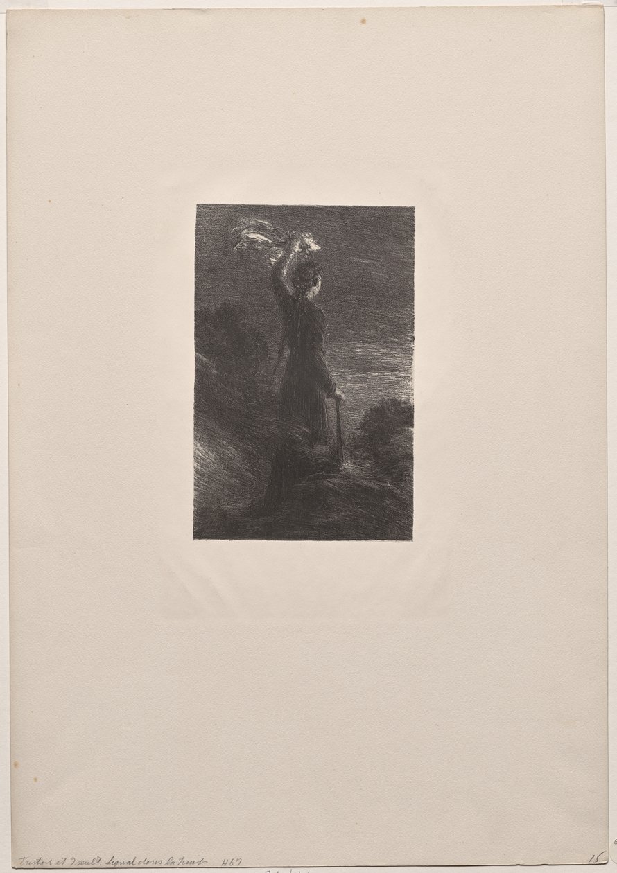 Tristan ve Isolde, II. Perde: Gece Sinyali by Ignace Henri Jean Fantin Latour