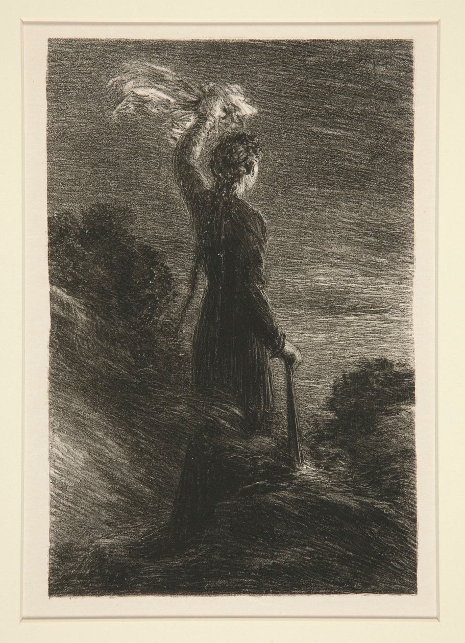 Tristan ve Isolde: II. Perde, Signal in the Night by Ignace Henri Jean Fantin Latour