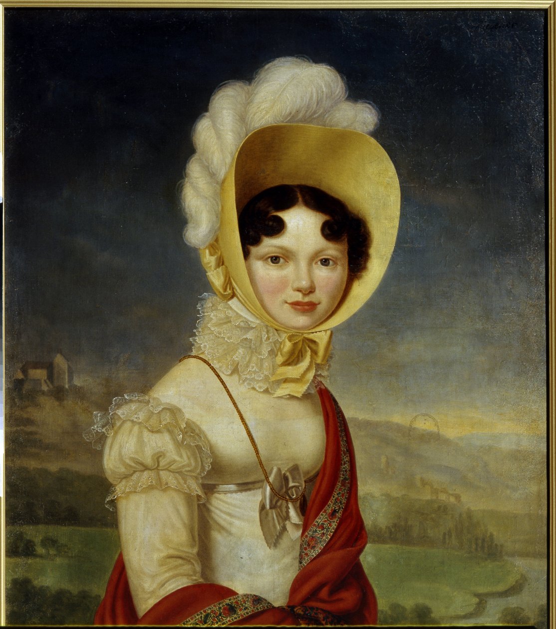 Rusya Büyük Düşesi Catherine Pavlovna (1788-1819). Henri Francois Riesener (1767-1828), tuval üzerine yağlı boya tablosu. Fransız sanatı by Henri Francois Riesener