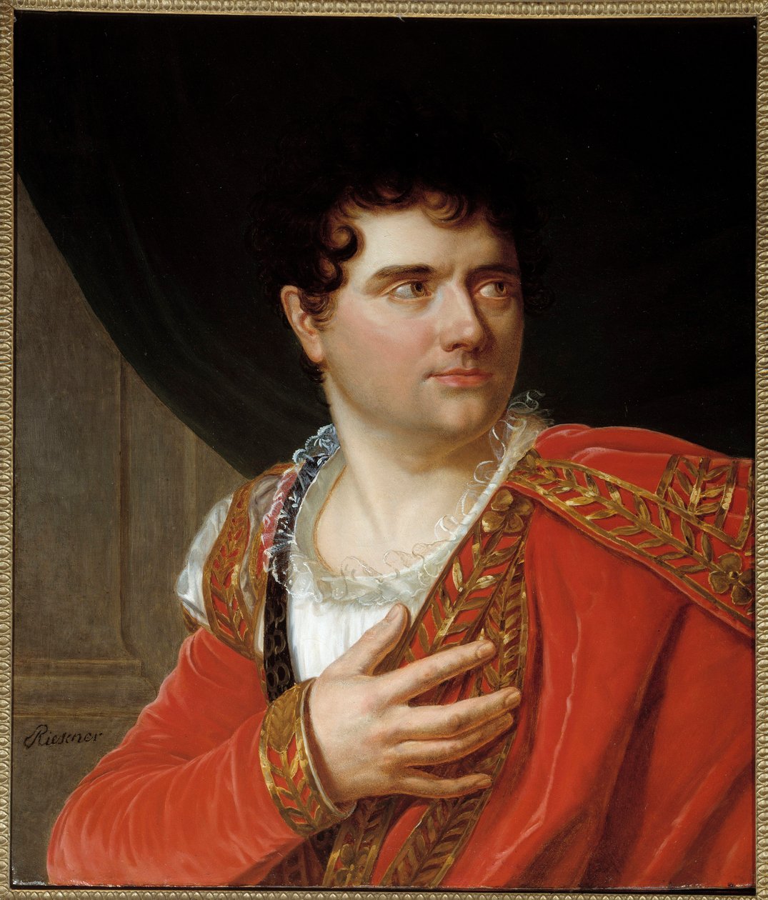 Montano de berton rolündeki Jean Baptiste Sauveur Gavaudan (1772 - 1840) şarkıcısının portresi. Henri Francois Riesener