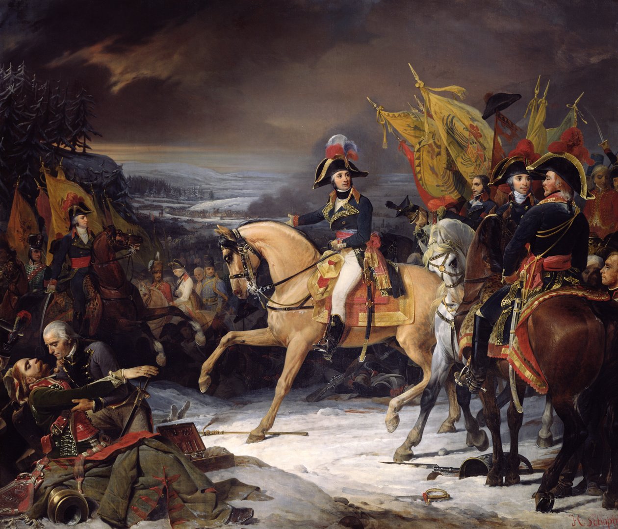 Hohenlinden Savaşı, 3 Aralık 1800, 1836 by Henri Frederic Schopin