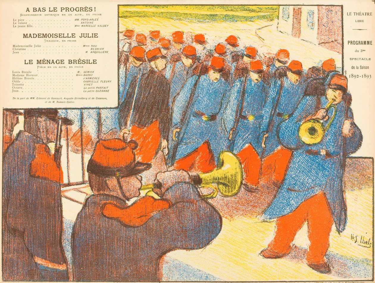 İlerleme ile aşağı!; Bayan Julie; Brezilyalı Hanehalkı by Henri Gabriel Ibels