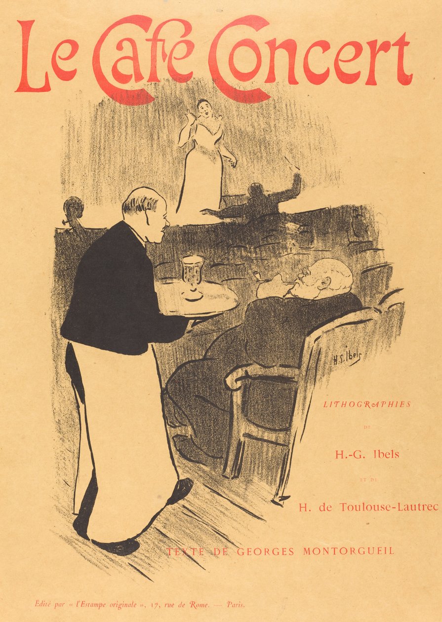 Le cafe konseri: Resimli Kapak by Henri Gabriel Ibels