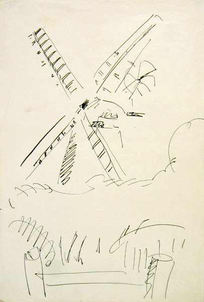 yel değirmeni by Henri Gaudier Brzeska