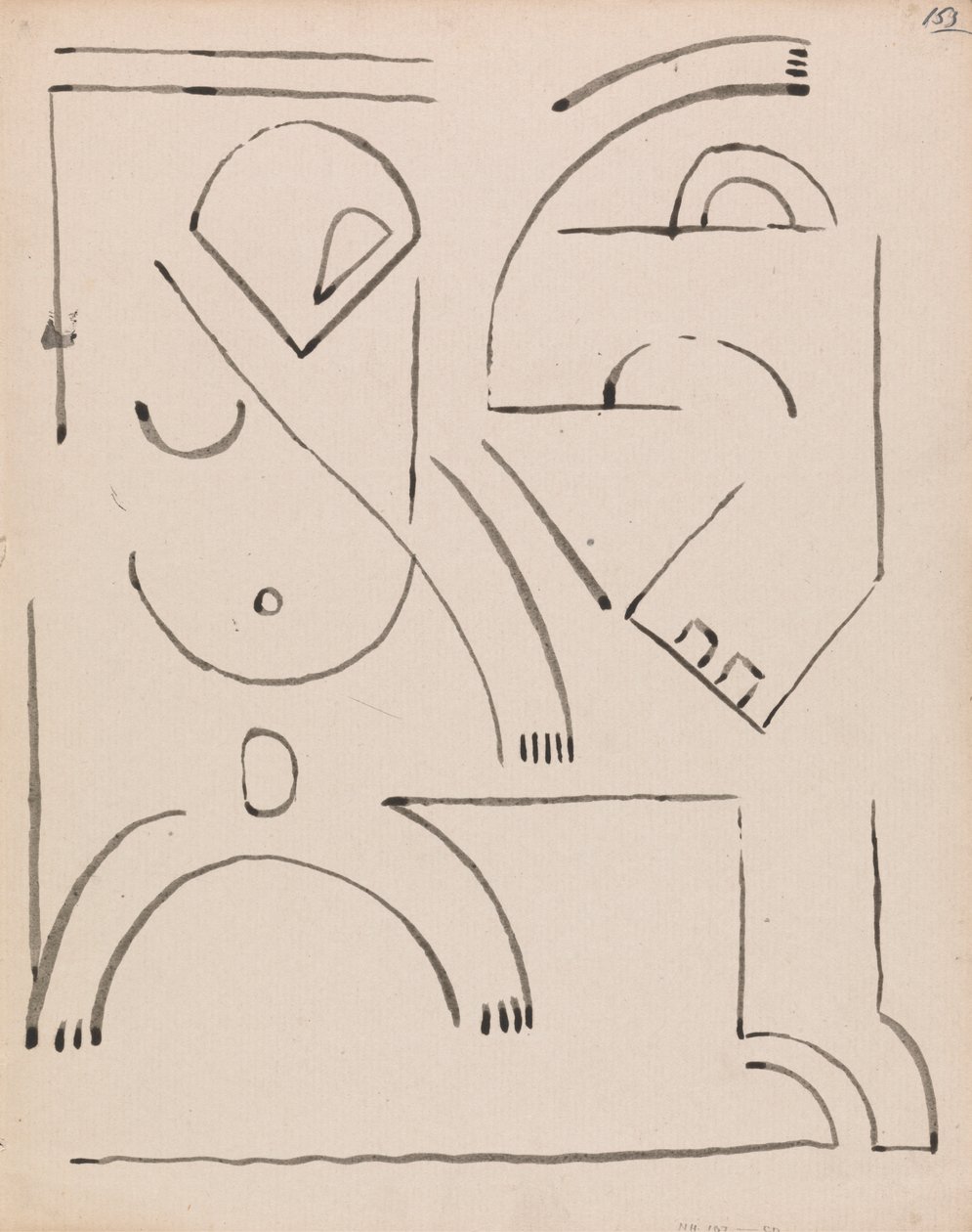 Soyut Şekil Kompozisyonu by Henri Gaudier Brzeska