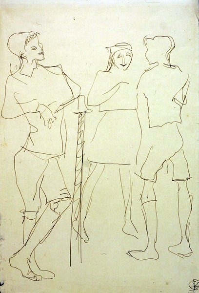 Parktaki çocuklar by Henri Gaudier Brzeska