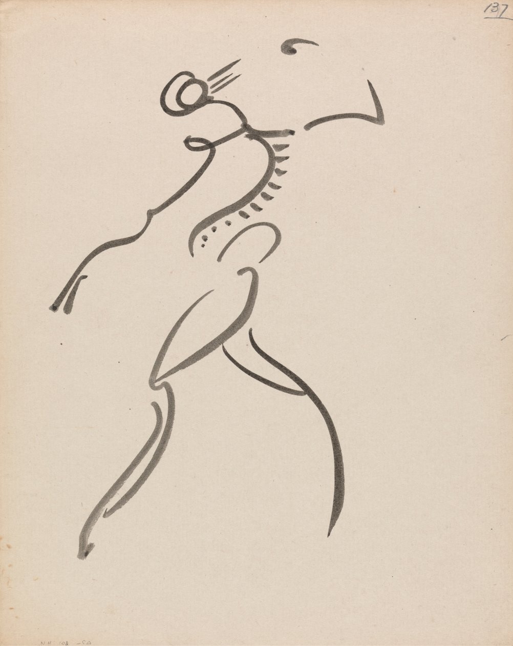 Dans Eden Figür, Profilde by Henri Gaudier Brzeska