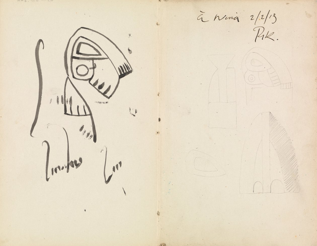 Beş Heykel Çalışması by Henri Gaudier Brzeska