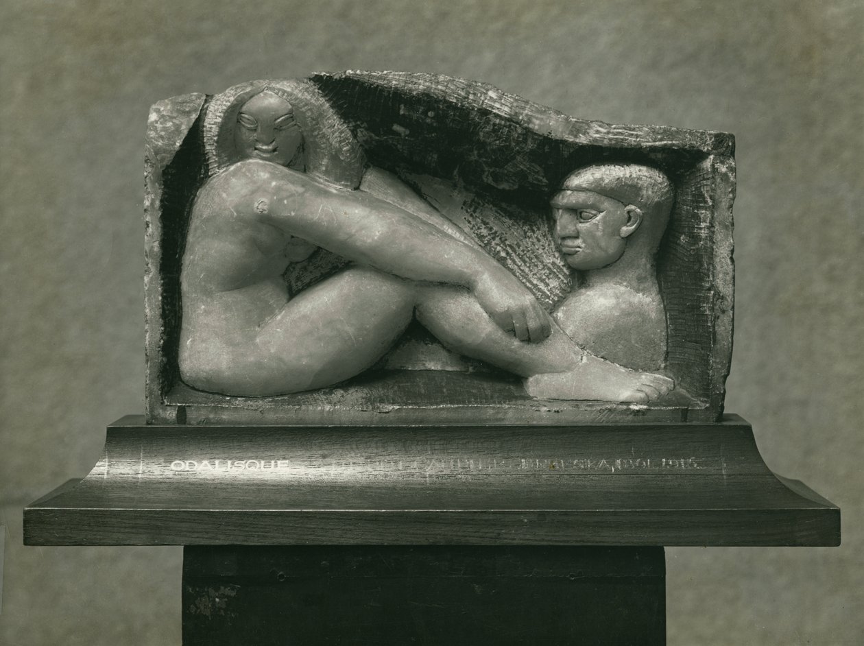 Odalısque (Erkek ve Kadın) 1912-13 (kaymaktaşı) by Henri Gaudier Brzeska