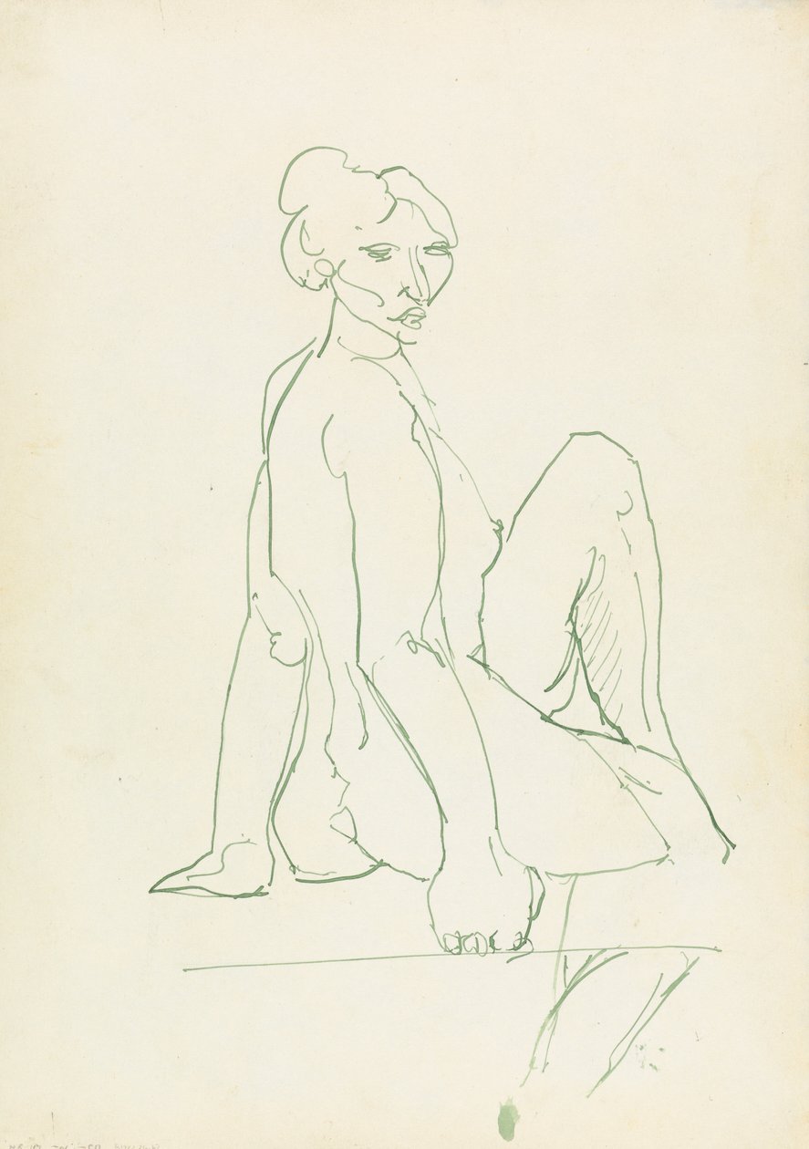 Oturan Kadın Figürü by Henri Gaudier Brzeska