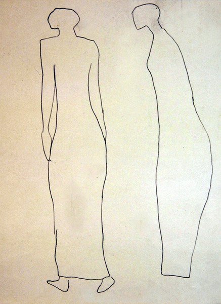 Siluetler (Gezinenler) by Henri Gaudier Brzeska