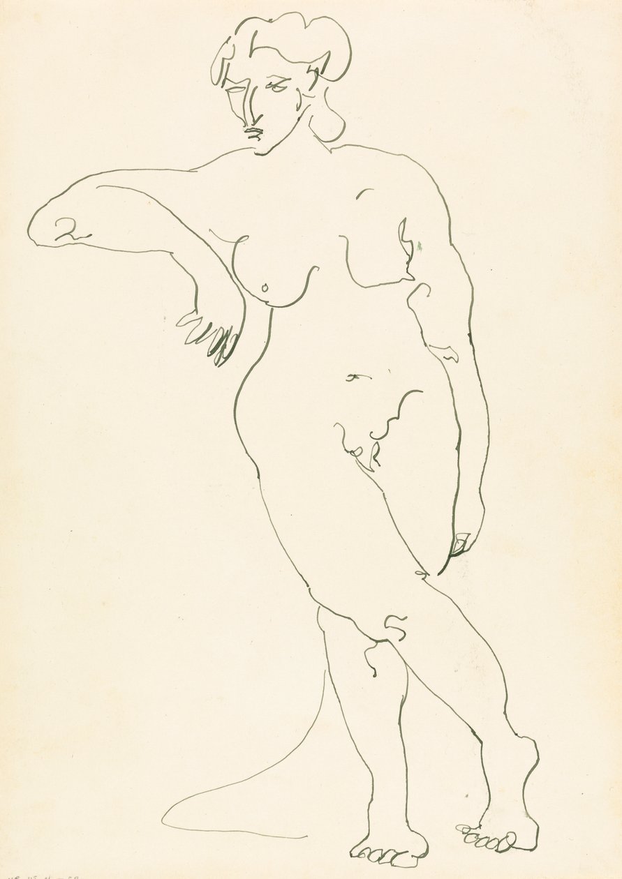 Ayakta Kadın Figürü by Henri Gaudier Brzeska
