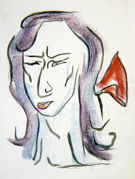 Oxford ve Asquith Kontesi by Henri Gaudier Brzeska
