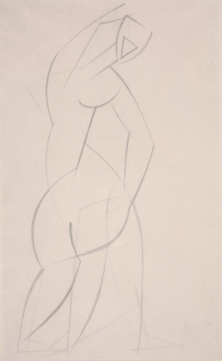 İsimsiz (Kırmızı Taş Dansçısı Çalışması) by Henri Gaudier Brzeska