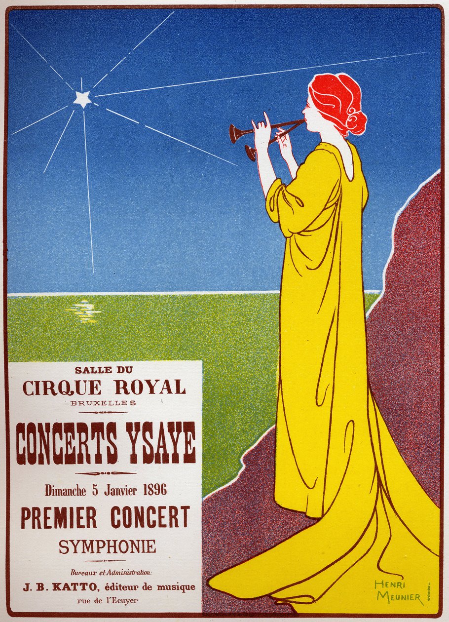 Brüksel'deki kraliyet sirkinde Ysaye Konserleri by Henri Georges Jean Isidore Meunier