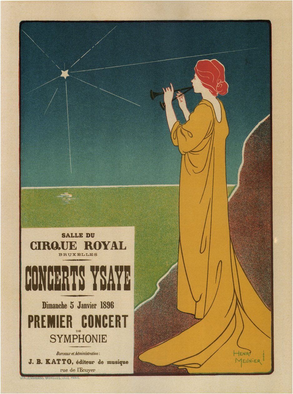 Konserler Ysaÿe, 1895 by Henri Georges Meunier