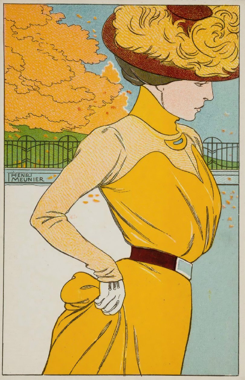 Yürüyüşe çıkmak, 1900. by Henri Georges Meunier