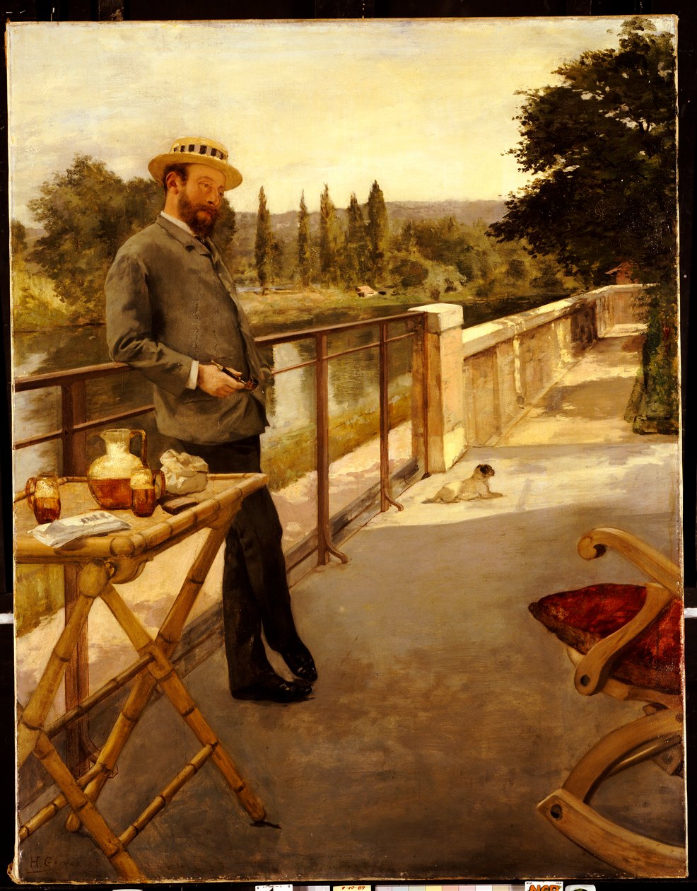 Terasta Zarif Bir Adam, 1885 by Henri Gervex