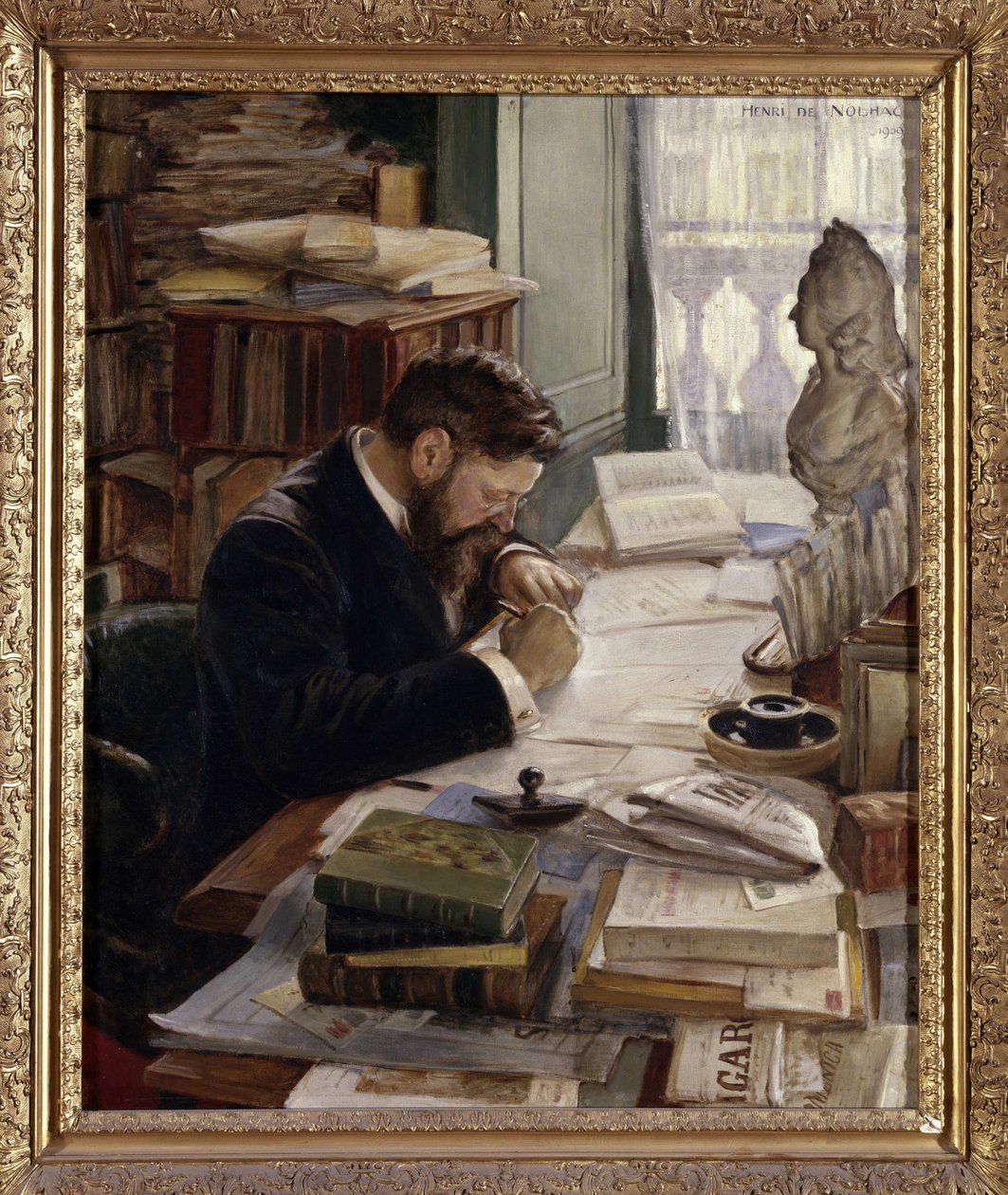 Pierre de Nolhac'ın Portresi 1859-1936, 1909. by Henri Girault De Nolhac