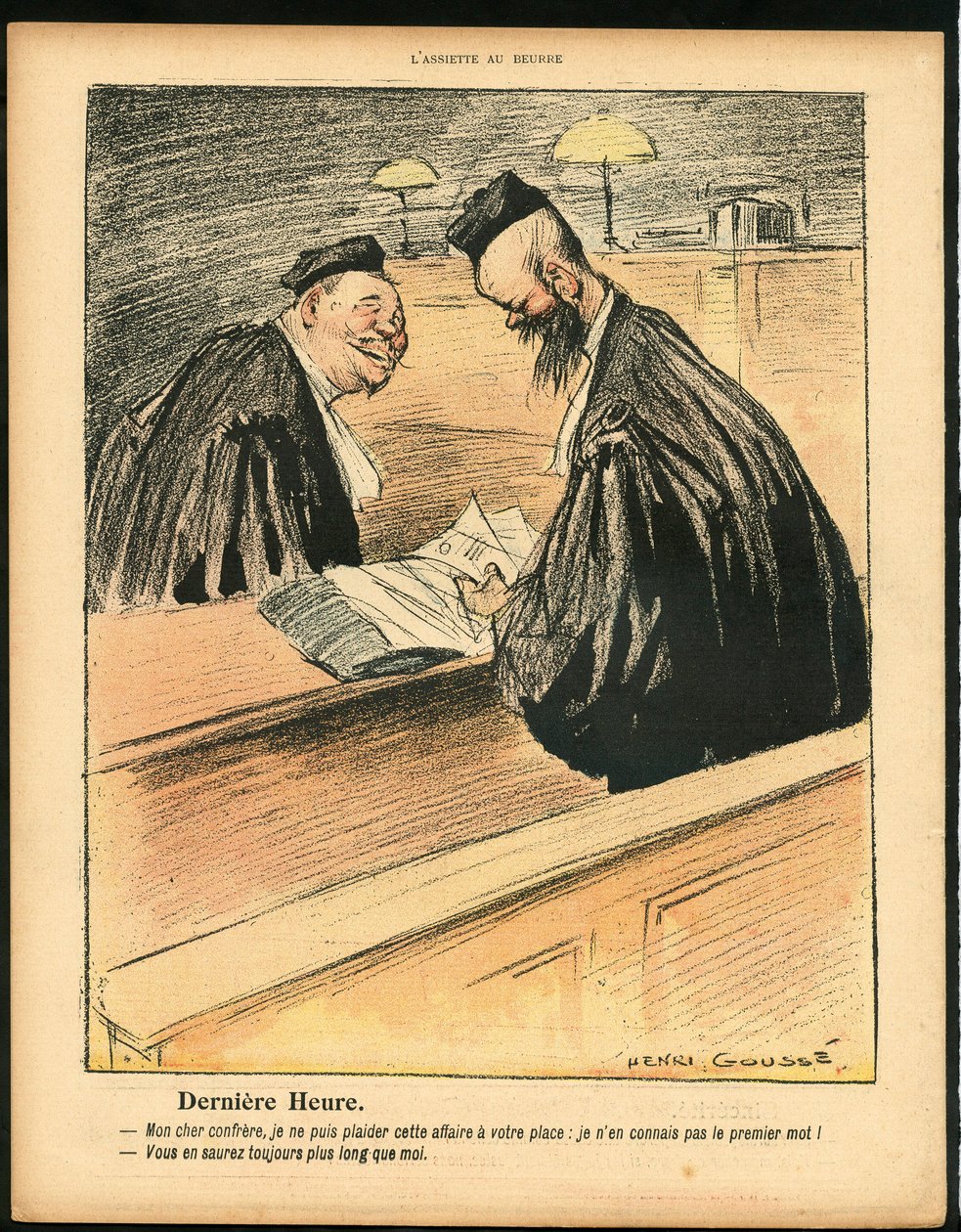 Tereyağı Tabağı, Hiciv Renkli by Henri Gousse