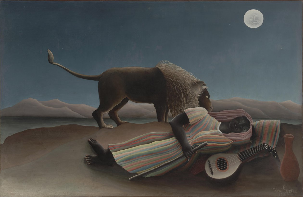 Uyuyan Çingene by Henri J.F. Rousseau